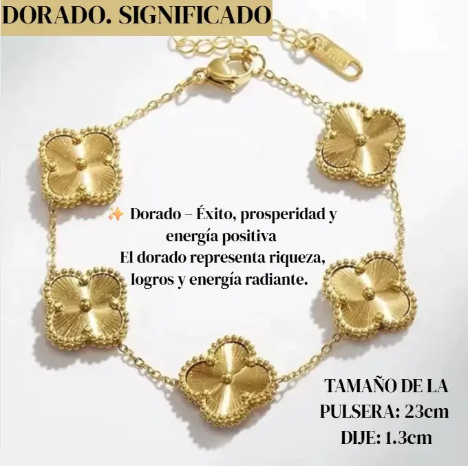 PULSERA TREBOL. “NO SOLO ES UNA PULSERA, ES LO QUE ATRAES CUANDO LA USAS” 🍀
