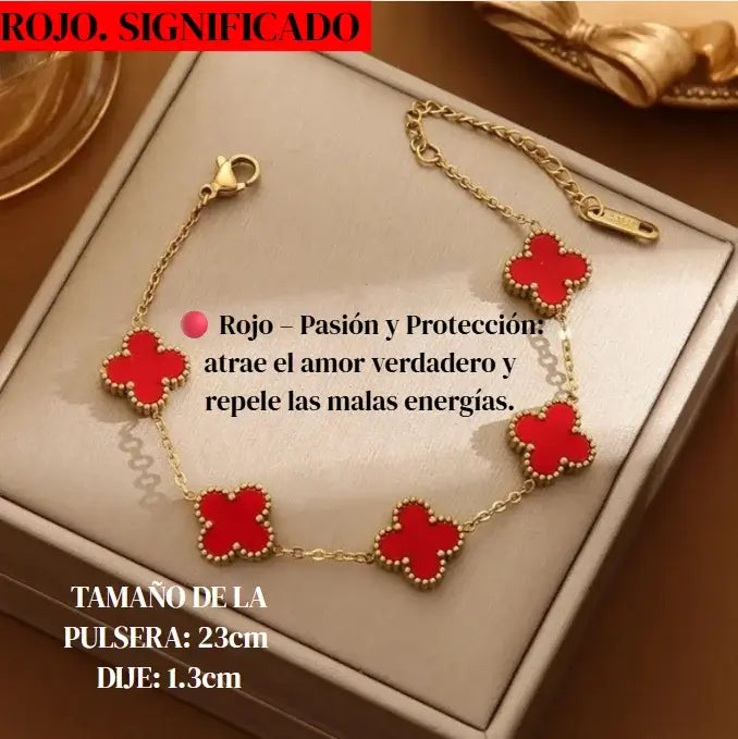 PULSERA TREBOL. “NO SOLO ES UNA PULSERA, ES LO QUE ATRAES CUANDO LA USAS” 🍀