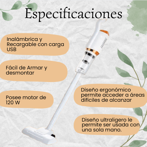 ASPIRADORA INHALÁMBRICA-VACUUM®️