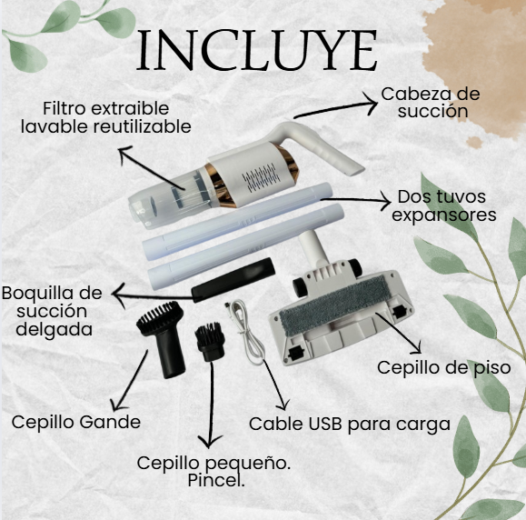 ASPIRADORA INHALÁMBRICA-VACUUM®️