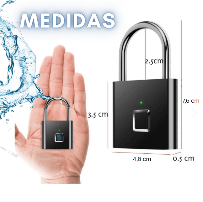 CANDADO INTELIGENTE CON HUELLA DACTILAR