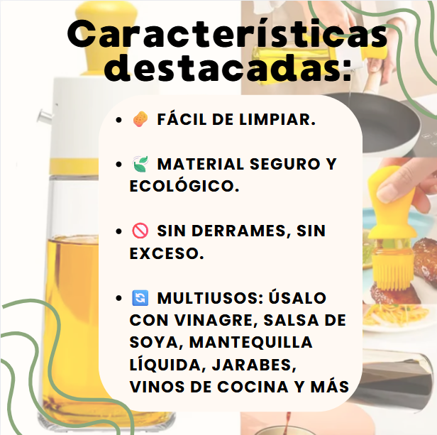 DISPENSADOR DE ACEITE 2 EN 1+ EBOOK GRATIS SOLO POR HOY🎀