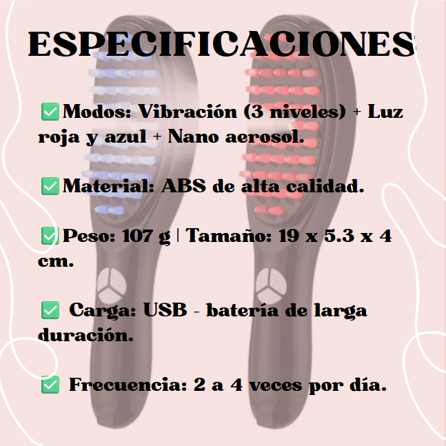Cepillo Masajeador Capilar Restaurador + EBOOK GRATIS🎀