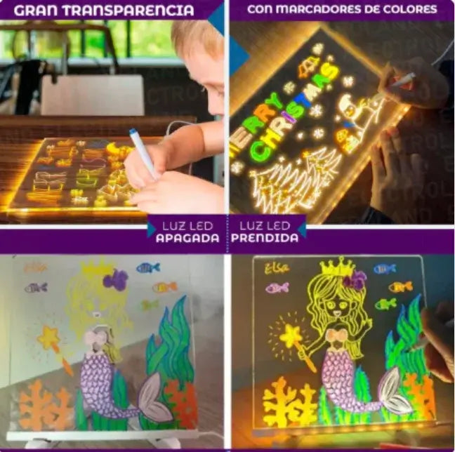 TABLERO ACRILICO, FOMENTA LA CREATIVIDAD DE LOS MAS PEQUEÑOS. ULTIMAS UNIDADES💥