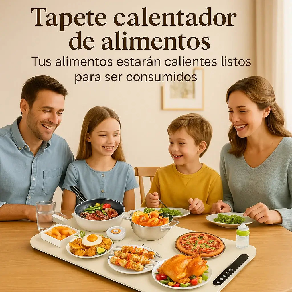 TAPETE CALENTADOR DE ALIMENTOS- TUS ALIMENTOS SE MANTENDRAN CALIENTES MIENTRAS LOS CONSUMES