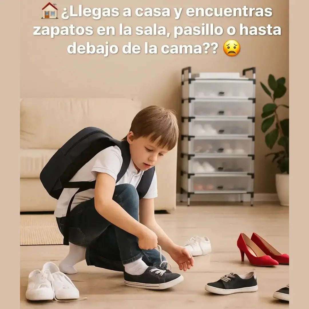✨ORGANIZADOR DE ZAPATOS 6 NIVELES CON CUBIERTA PROTECTORA 👟