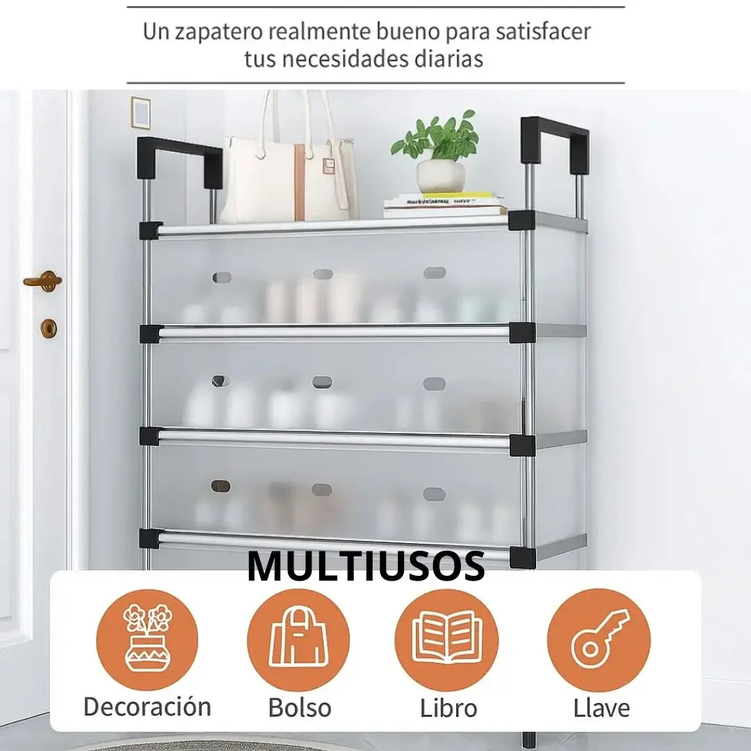 ✨ORGANIZADOR DE ZAPATOS 6 NIVELES CON CUBIERTA PROTECTORA 👟