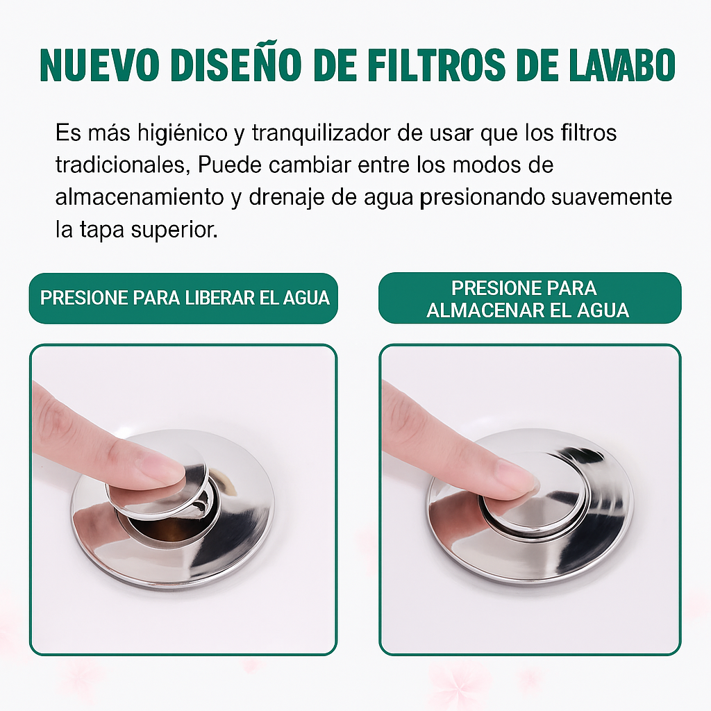 TAPÓN CON FILTRO PARA DRENAJE INOXIDABLE
