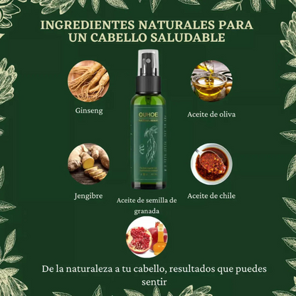 TONICO CAPILAR NATURAL OUHOE™ EN SPRAY PARA UN CRECIMIENTO FUERTE Y SALUDABLE DEL CABELLO🌿