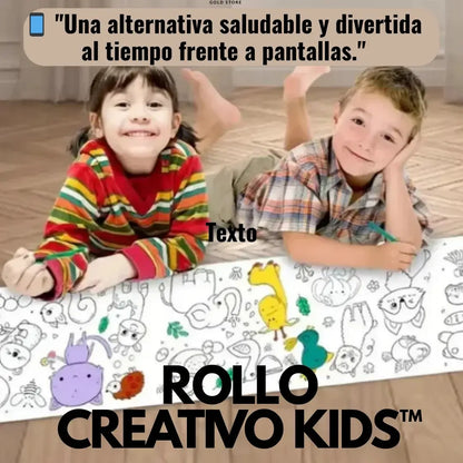 ROLLO CREATIVO KIDS™  DESPIERTA LA IMAGINACIÓN DE TUS HIJOS Y APAGA LAS PANTALLAS 🌟