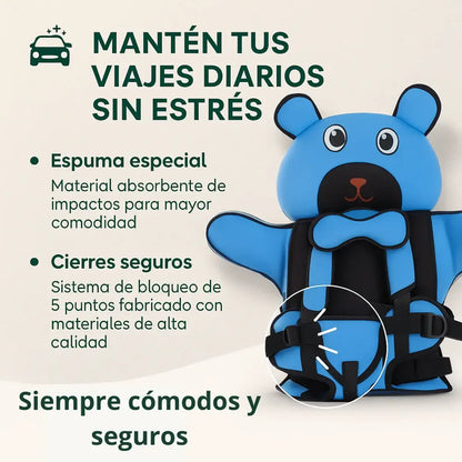 🧸 ARNES DE SEGURIDAD PORTATIL PARA NIÑOS – ¡Tus niños cómodos, viajes Felices y Seguros! ✨