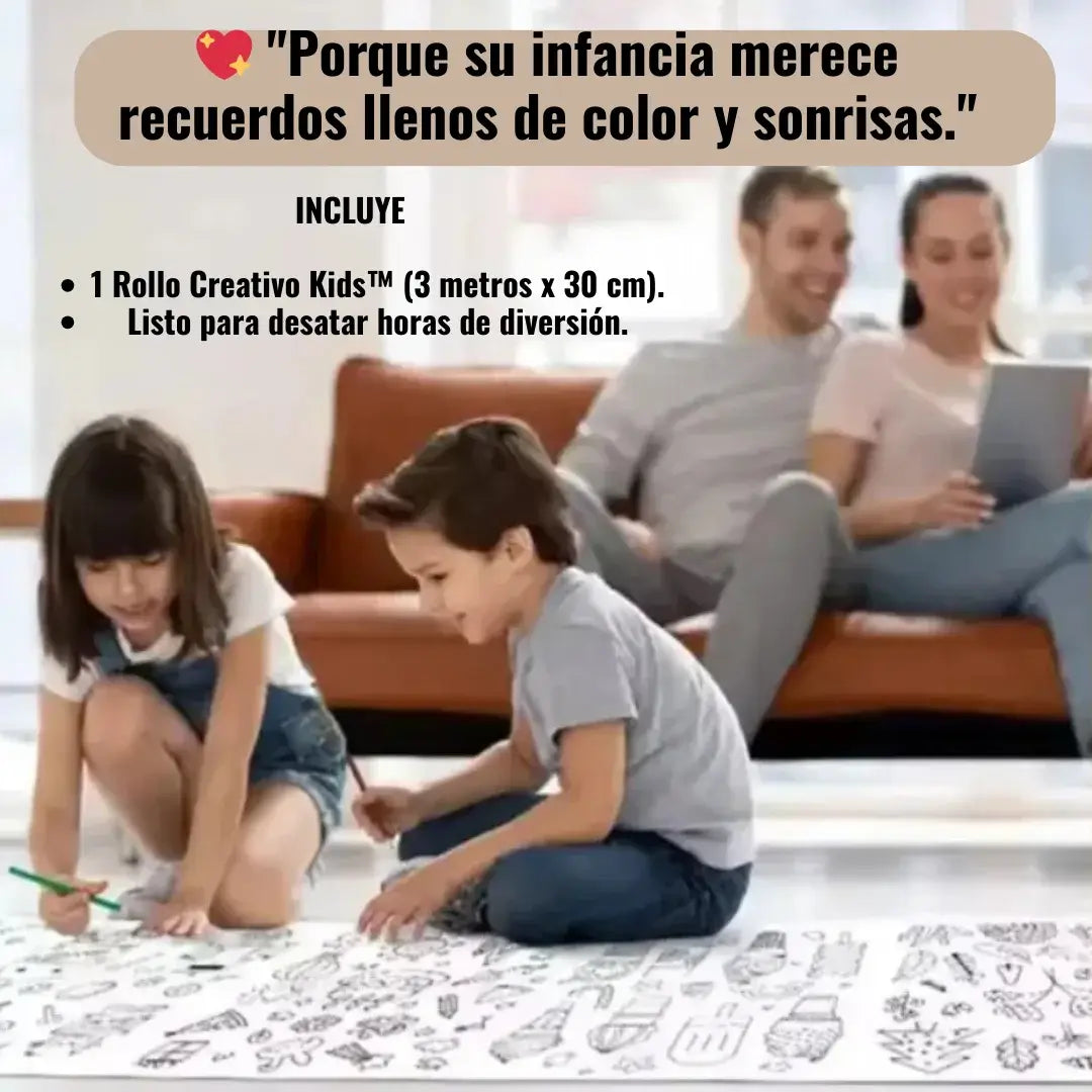 ROLLO CREATIVO KIDS™  DESPIERTA LA IMAGINACIÓN DE TUS HIJOS Y APAGA LAS PANTALLAS 🌟