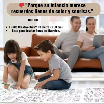 ROLLO CREATIVO KIDS™  DESPIERTA LA IMAGINACIÓN DE TUS HIJOS Y APAGA LAS PANTALLAS 🌟