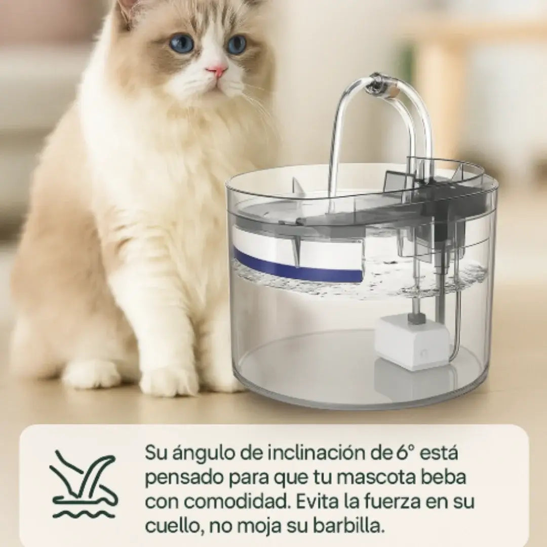 💧 FUENTE PURIFICADORA DE AGUA PARA MASCOTAS 🐱. ¡Mantén a tu compañero hidratado, feliz y saludable todos los días! 🌿