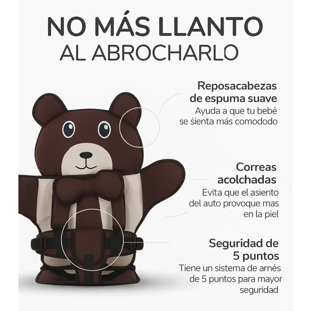 🧸 ARNES DE SEGURIDAD PORTATIL PARA NIÑOS – ¡Tus niños cómodos, viajes Felices y Seguros! ✨