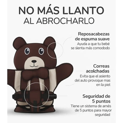 🧸 ARNES DE SEGURIDAD PORTATIL PARA NIÑOS – ¡Tus niños cómodos, viajes Felices y Seguros! ✨