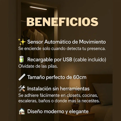 BARRA DE LUZ LED. CAMINA SEGURO Y EVITA TROPIEZOS EN LA OSCURIDAD🌙