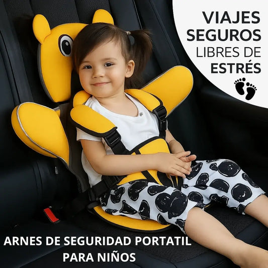 🧸 ARNES DE SEGURIDAD PORTATIL PARA NIÑOS – ¡Tus niños cómodos, viajes Felices y Seguros! ✨