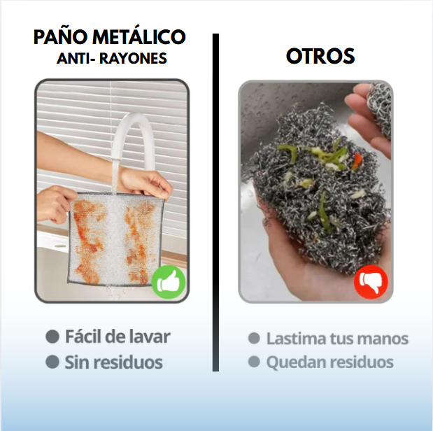 PAÑO METÁLICO ANTIRAYONES