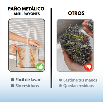 PAÑO METÁLICO ANTIRAYONES
