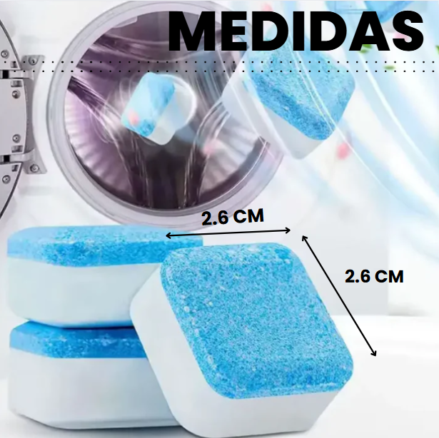 PASTILLAS ULTRA LIMPIADORAS PARA LAVADORA X 12 UNIDADES