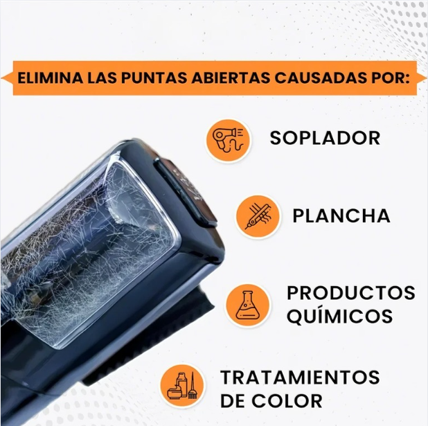 CEPILLO RECARGABLE ELIMINADOR DE HORQUILLA