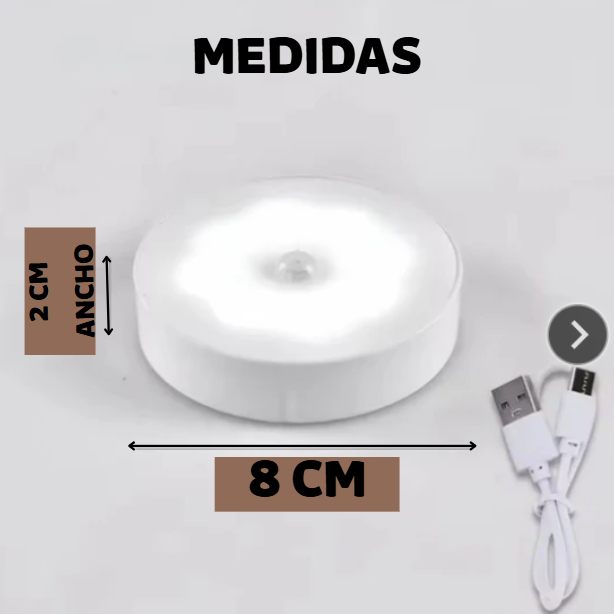 LUZ LED CON SENSOR DE MOVIMIENTO X3. RECARGABLE. CAMINA CON TRANQUILIDAD Y OLVIDATE DE LOS ACCIDENTES NOCTURNOS + EBOOK GRATIS🎀