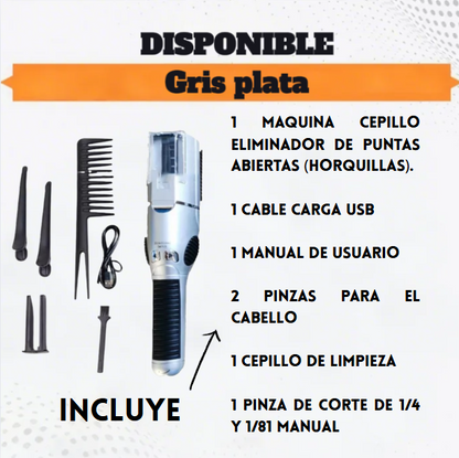CEPILLO RECARGABLE ELIMINADOR DE HORQUILLA