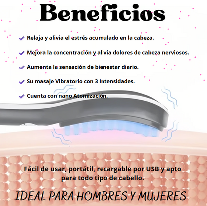 Cepillo Masajeador Capilar Restaurador + EBOOK GRATIS🎀