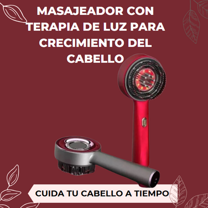 MASAJEADOR CON TERAPIA DE LUZ PARA CRECIMIENTO DEL CABELLO + EBOOK GRATIS 🎀SOLO POR HOY