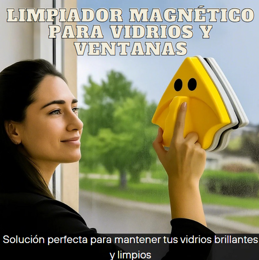 LIMPIADOR MAGNÉTICO PARA VIDRIOS Y VENTANAS