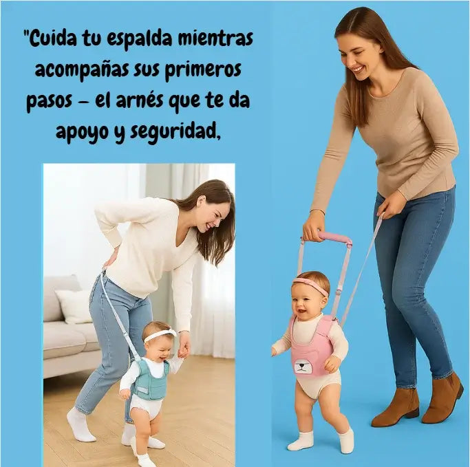 ARNÉS PRIMEROS PASOS. ACOMPAÑA ESTE MOMENTO TAN ESPECIAL SIN AFECTAR TU ESPALDA🎀