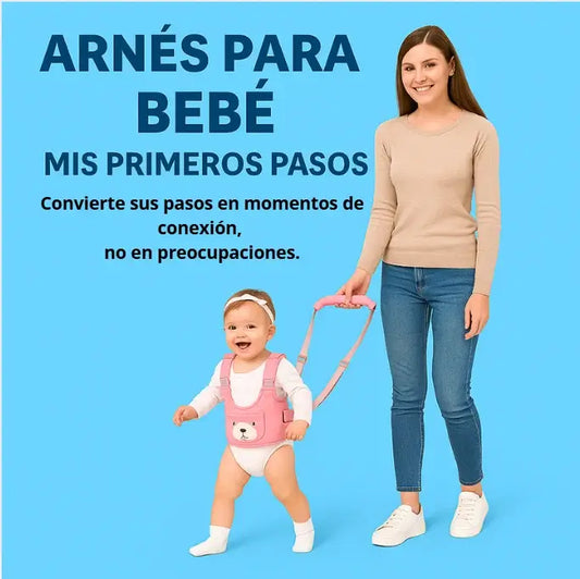 ARNÉS PRIMEROS PASOS. ACOMPAÑA ESTE MOMENTO TAN ESPECIAL SIN AFECTAR TU ESPALDA🎀