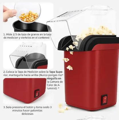 MINI CRISPETERA ELECTRÍCA: PALOMITAS SALUDABLES SIN ACEITE EN MINUTOS 🍿