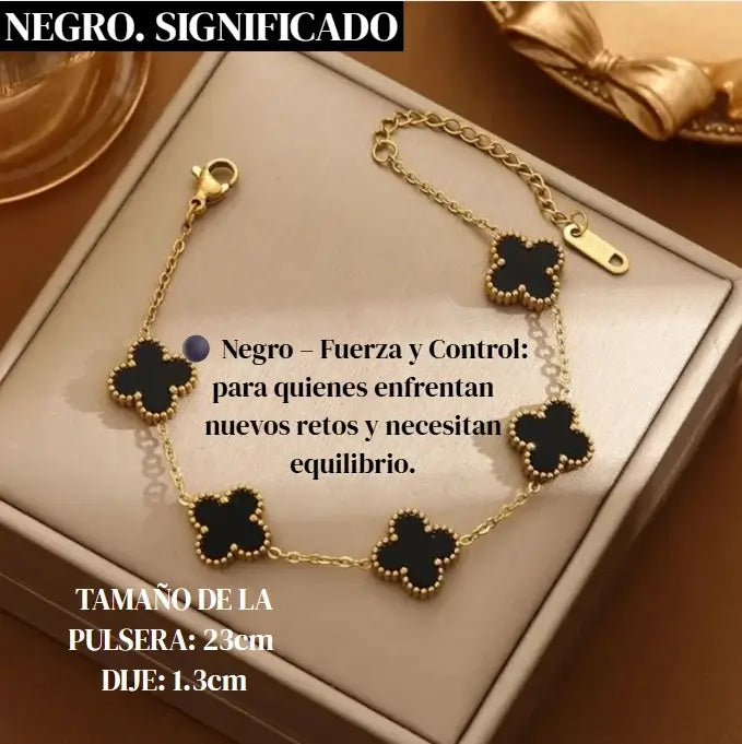 PULSERA TREBOL. “NO SOLO ES UNA PULSERA, ES LO QUE ATRAES CUANDO LA USAS” 🍀