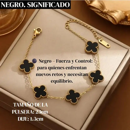 PULSERA TREBOL. “NO SOLO ES UNA PULSERA, ES LO QUE ATRAES CUANDO LA USAS” 🍀