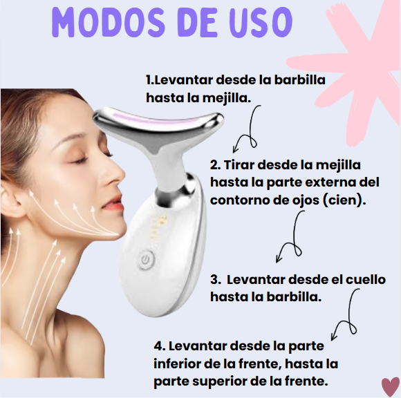 MASAJEADOR  ANTIENVEJECIMIENTO+ REGALO RODILLO FACIAL DE HIELO