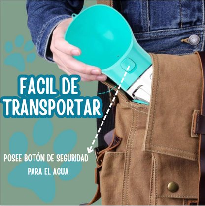 BOTELLA MULTIUSOS PARA MASCOTAS 3 EN 1