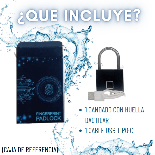 CANDADO INTELIGENTE CON HUELLA DACTILAR
