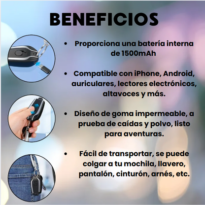 LLAVERO CARGADOR PORTÁTIL