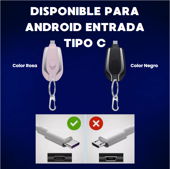 LLAVERO CARGADOR PORTÁTIL