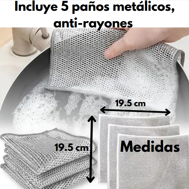 PAÑO METÁLICO ANTIRAYONES