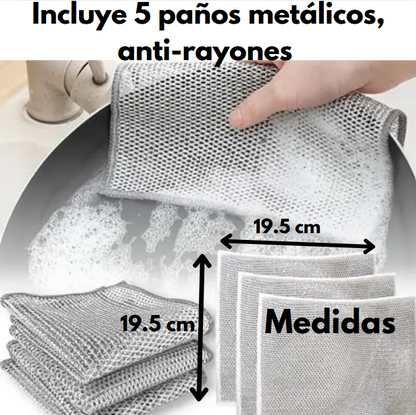 PAÑO METÁLICO ANTIRAYONES