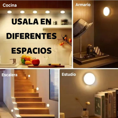 LUZ LED CON SENSOR DE MOVIMIENTO X3. RECARGABLE. CAMINA CON TRANQUILIDAD Y OLVIDATE DE LOS ACCIDENTES NOCTURNOS + EBOOK GRATIS🎀