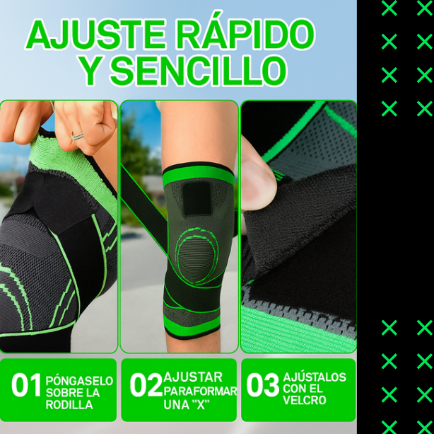 KIT X2 RODILLERA ORTOPEDICA DEPORTIVA - AJUSTABLE