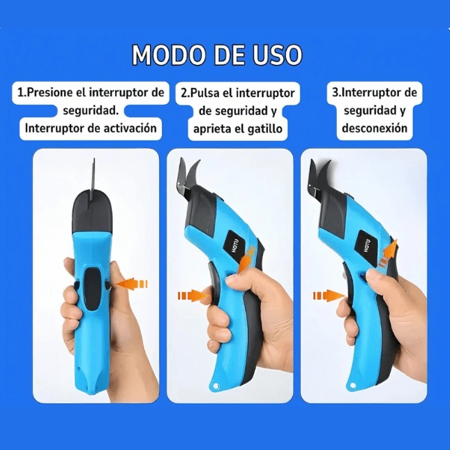 TIJERA ELÉCTRICA MULTIUSOS RECARGABLE
