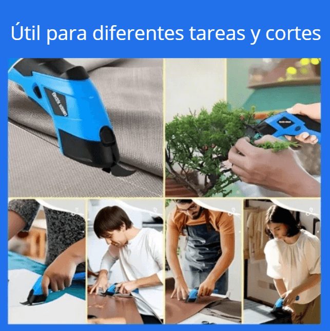 TIJERA ELÉCTRICA MULTIUSOS RECARGABLE