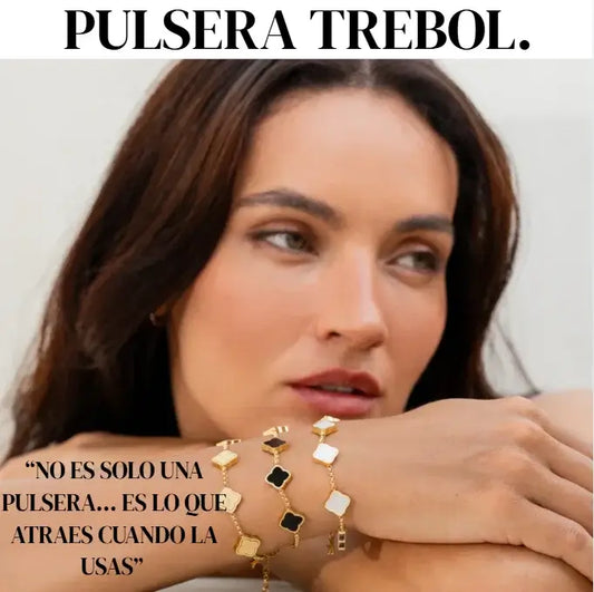 PULSERA TREBOL. “NO SOLO ES UNA PULSERA, ES LO QUE ATRAES CUANDO LA USAS” 🍀