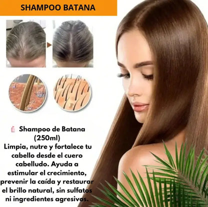 KIT ACEITE DE BATANA. CABELLO QUE HABLA POR TI... RECUPERA TU BRILLO, FUERZA Y CONFIANZA DESDE LA RAÍZ💫