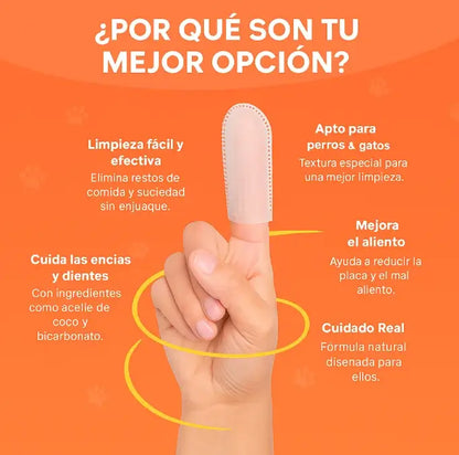 TOALLITAS DENTALES PARA PERROS Y GATOS – Pack x50 🦷HIGIENE BUCAL FÁCIL, SEGURO Y SIN ESTRÉS.